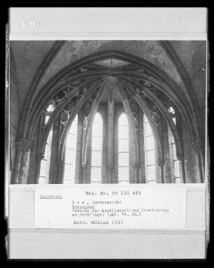 Magdeburg, Dom Sankt Mauritius und Katharina, Kreuzgang, Innenaufnahme : Kreuzgang, Gewölbe der kapellenartigen Erweiterung am Nordflügel