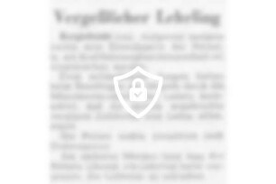 Vergeßlicher Lehrling