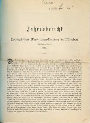 Jahresbericht. 1896