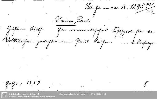 Literatura Germanica recentior B 1295.m: Literatura Germanica recentior B 1295.m