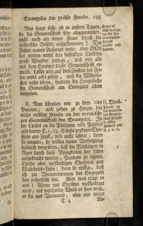 295-298, II. Nun schreiten wir zu dem 2ten Puncten, und ...