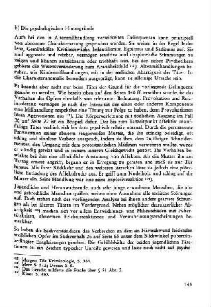 b) Die psychologischen Hintergründe