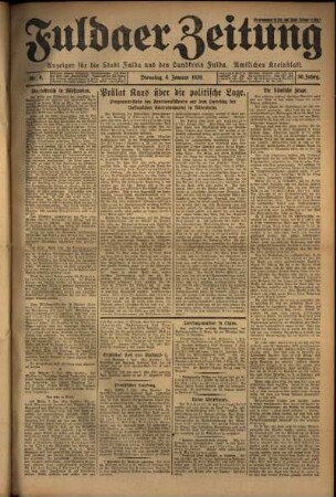 Ausgabe vom Dienstag, den 08. Januar 1929.