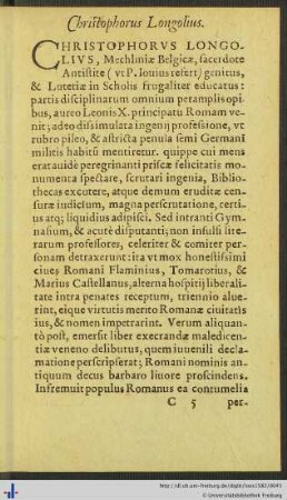 Christophorus Longolius