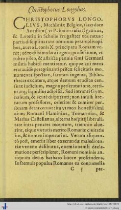 Christophorus Longolius