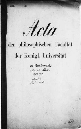 Dekanat Otto Carl Seeck