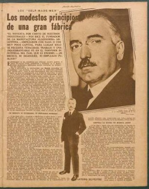 Los modestos principios de una gran fábrica : Los "Self-Made-Men"