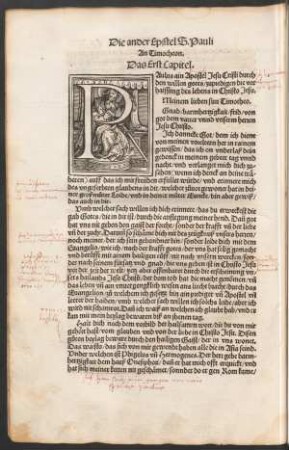Die ander Epistel S. Pauli An Timotheon.