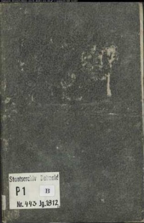 Zivilstandsregister der evangelischen Gemeinde Steinhagen, Kreis Halle (GHT 1812) (Gemeinde: Evangelische Gemeinde Steinhagen)