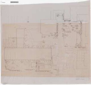 Technische Universität Berlin Nordgelände: Bereich großer Zugangshof: Lageplan mit Pflanzplan 1:200