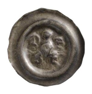 Münze, Brakteat, 14. Jh.
