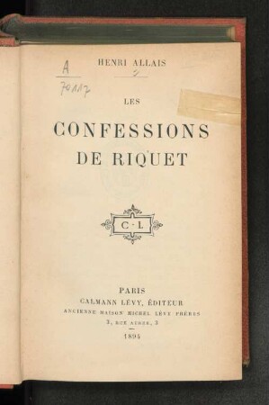 Les confessions de Riquet