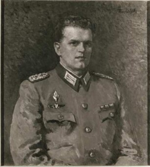 Bildnis eines Offiziers : Rudolph, Wilhelm: Bildnis eines Offiziers. Öl/Leinwand; 80 x 70 cm. Staatliche Kunstsammlungen Dresden (SKD), Galerie Neue Meister