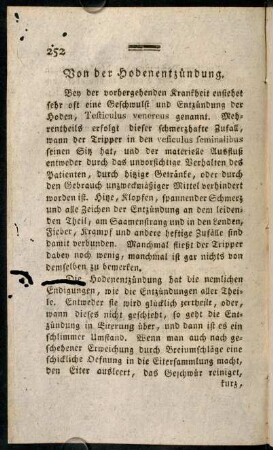 252-266, Von der Hodenentzuendung. - Von den Chankern.