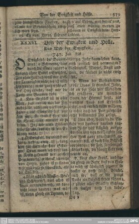 XXXVI. Von der Ewigkeit und Hölle