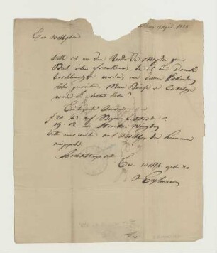 Brief von Joseph Engelmann an Joseph Heller