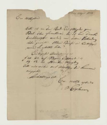 Brief von Joseph Engelmann an Joseph Heller