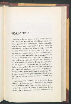Como la gente