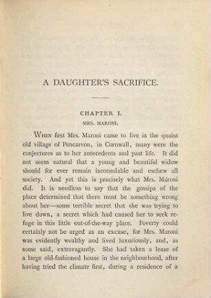 A daughter's sacrifice : a novel