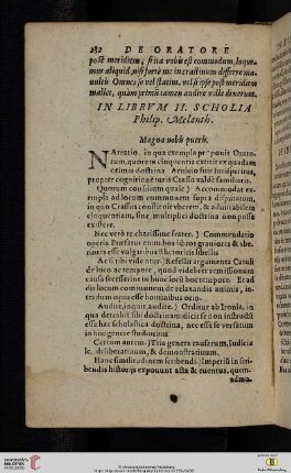 In librvm II. scholia Philip. Melanth.