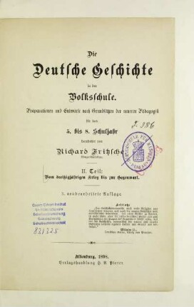 Teil 2: Vom Dreißigjährigen Krieg bis zur Gegenwart