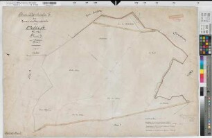 Mellrich (Anröchte), Zusammenlegung Mellerich, Bl. 1 Brouillonkarte II Flur 3