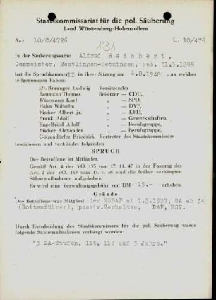 Reichert, Alfred