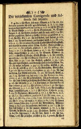 Die vornehmsten Corrigenda und Addenda sind folgende.