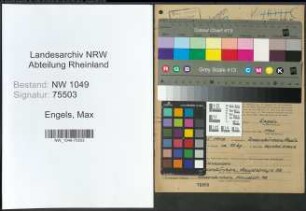 Entnazifizierung Max Engels , geb. 14.07.1907 (Architekt)