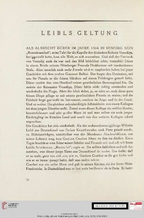 Leibls Geltung
