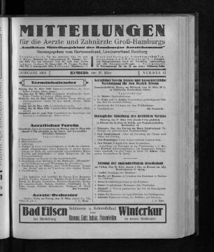 Jahrgang 1928, Hamburg, den 25. März, Nummer 13