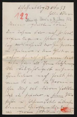 Brief an Toni Petersen : 23.10.1893