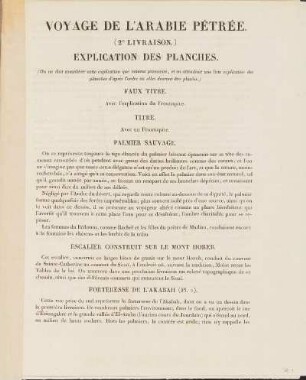 (2E Livraison) Explication des Planches
