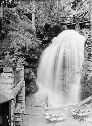 Sächsische Schweiz, Amselfall b. Rathen : Sächsische Schweiz. Amselfall bei Rathen