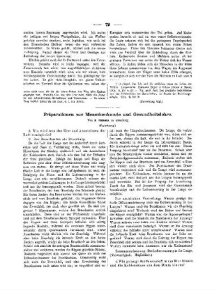 Präparation zur Menschenkunde und Gesundheitslehre : (Fortsetzung)