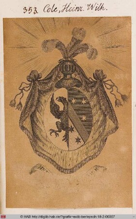 Wappen des Heinrich Wilhelm Cole