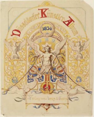 Düsseldorfer Künstler-Album 1856, Titelblattentwurf