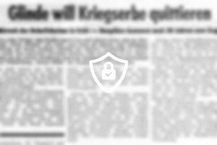 Glinde will Kriegserbe quittieren