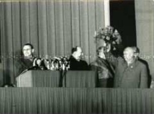 Begrüßungskundgebung für Nikita Chruschtschow in der Stalinallee