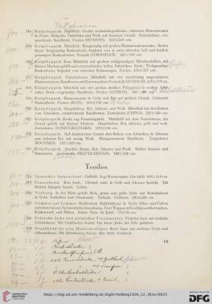 Textilien (Nr. 324-335)