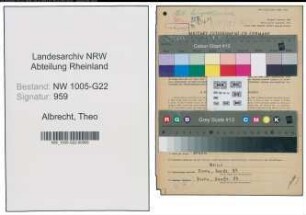 Entnazifizierung Theo Albrecht , geb. 28.03.1922 (Lebensmittelhaendler)