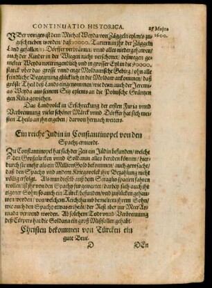 Maius 1600.