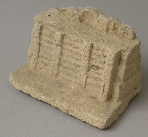 Model of a temple pyramid (fragment)