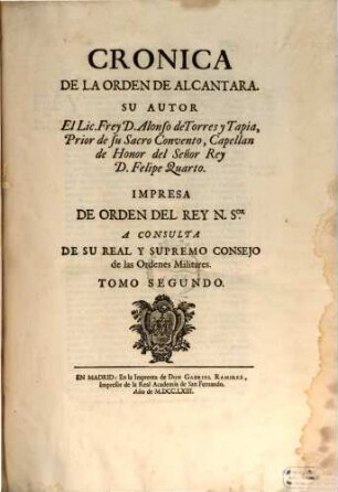 Cronica De La Orden De Alcantara. 2