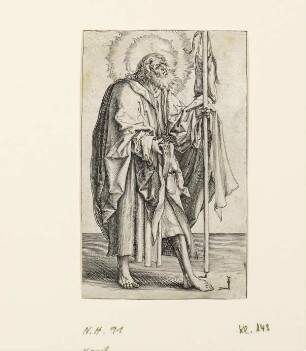 Jakobus der Ältere, Blatt 6 der Folge "Christus, Paulus und die zwölf Apostel"
