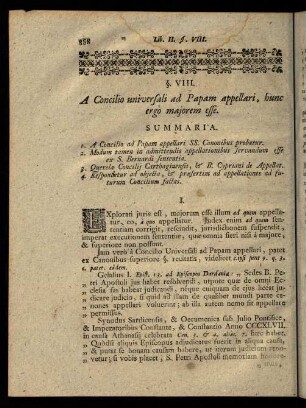 388-400, § VIII. A Concilio universali ad Papam appellari