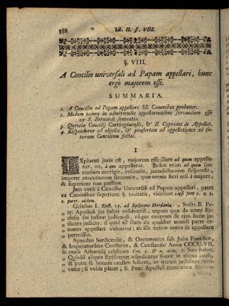 388-400, § VIII. A Concilio universali ad Papam appellari
