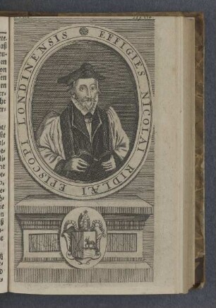 Effigies Nicolai Ridlaei Episcopi Londinensis