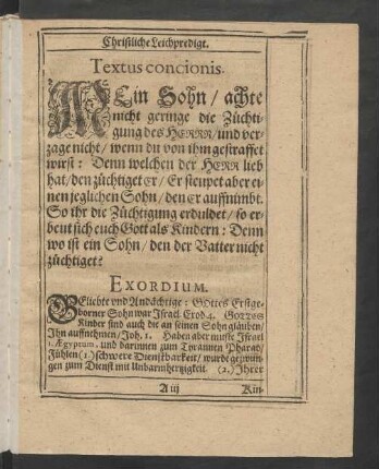 Textus concionis.