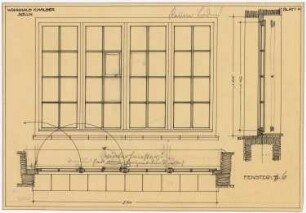 Wohnhaus Hauser, Solln: Fenster 5 1:10